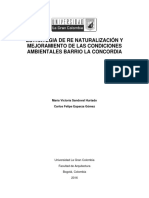 Estrategia de Re Naturalización y Mejoramiento de Las Condiciones Ambientales Barrio L