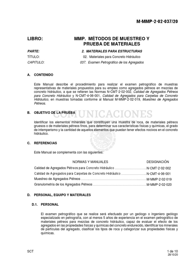 Examen Petrográfico de Agregados Pétreos | PDF | Arcilla | Hormigón