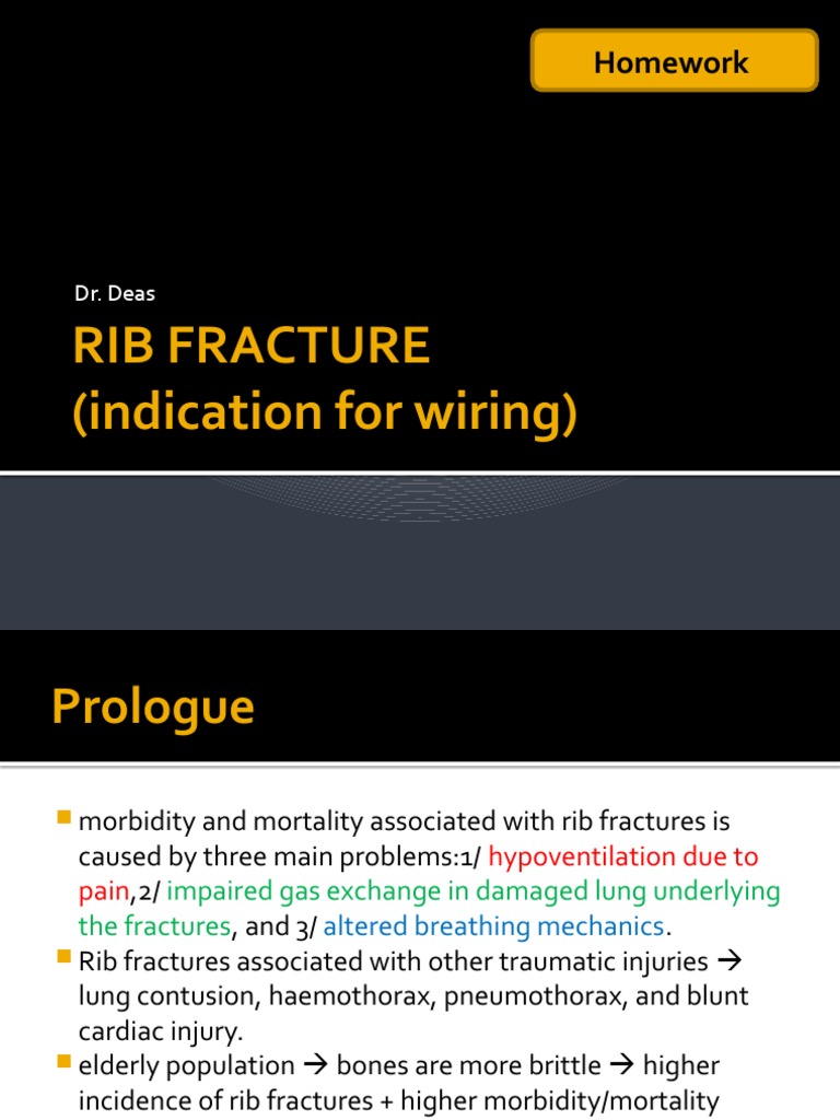 Indication 4 Wiring RIB FRACTURE PDF Lung Medical Specialties