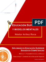 Lectura 1. Ariñez, Néstor. Modelos mentales y Educación Superior