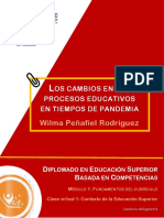 Lectura 2. Peñafiel, Wilma. Los Cambios en Los Procesos Educativos en Tiempos de Pandemia