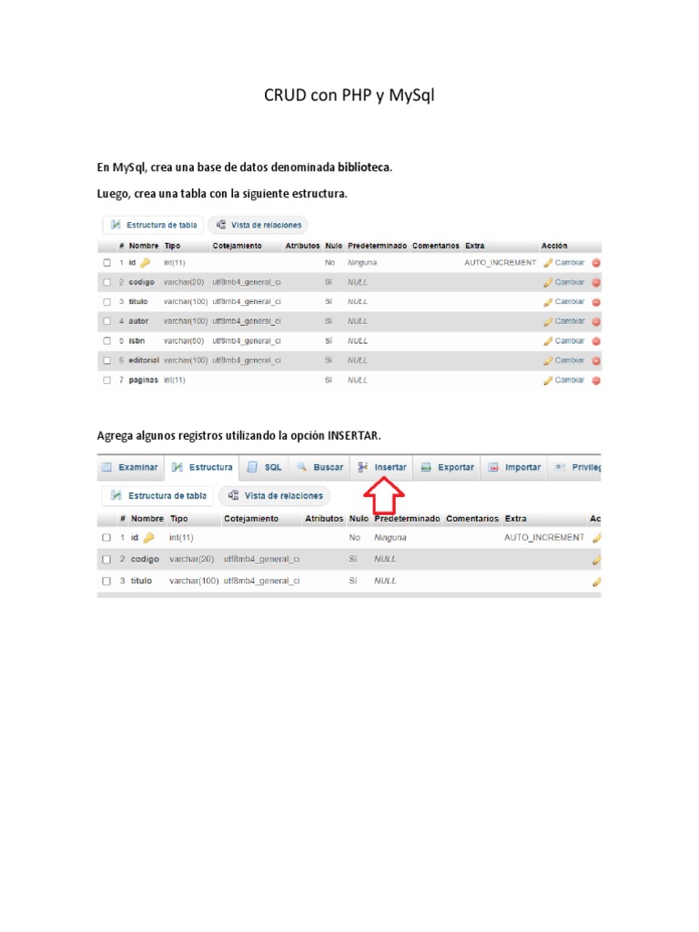 CRUD Completo en PHP y MySQL | PDF | Finanzas y dinero | Informática