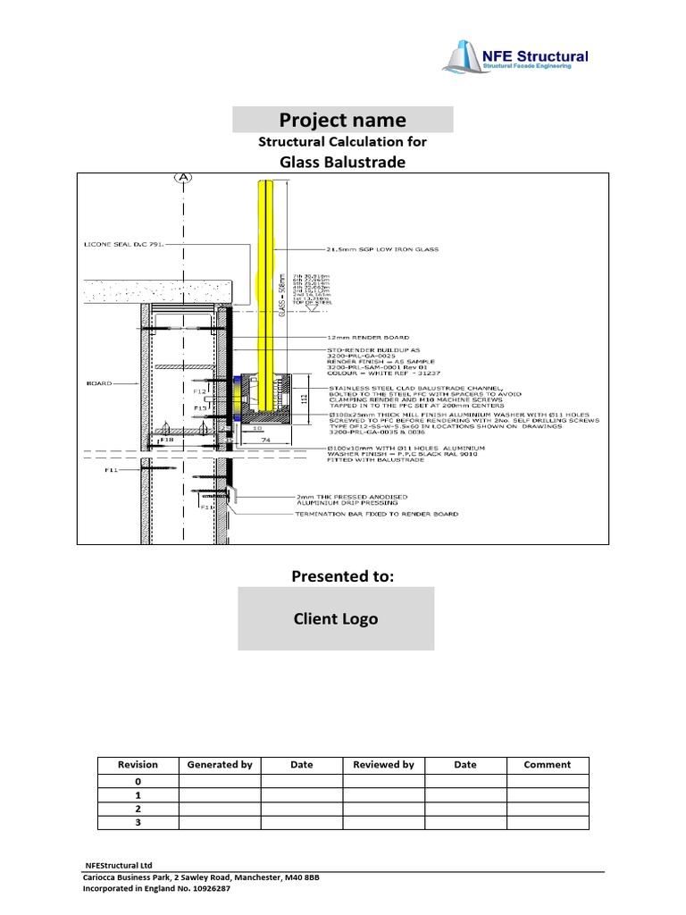 Glass Balustrade | PDF | Applied And Interdisciplinary Physics | Civil ...