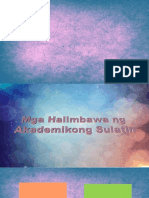 Halimbawa NG Akademikong Sulatin (Abstrak)