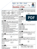 Atividades de Química sobre Isótopos, Isóbaros e Íons