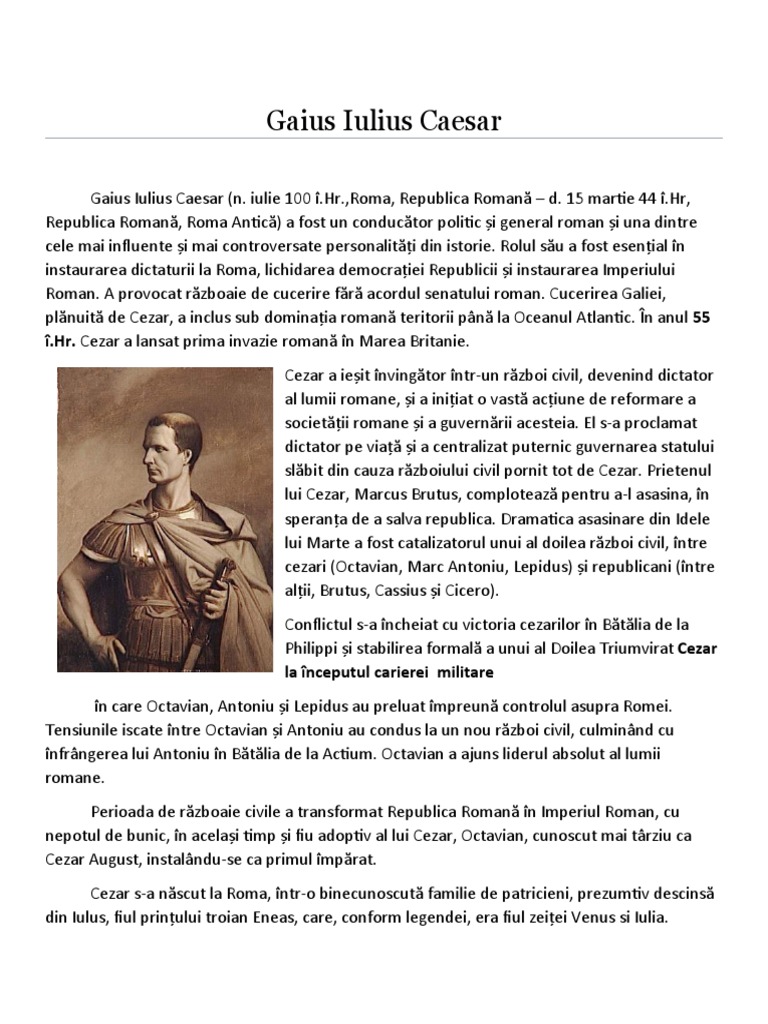 Gaius Iulius Caesar | PDF