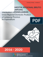 Produk Domestik Regional Bruto Provinsi Lampung Menurut Pengeluaran 2016-2020