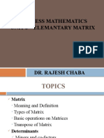 Business Maths - BBA - 1yr - Unit 3