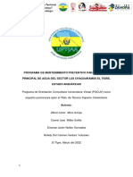 Programa de Mantenimiento Preventivo para La Bomba Principal de Agua Del Sector Los Chaguaramos El Tigre, Estado Anzoátegui