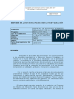 Reporte de Autoevaluación Educ. Física