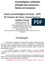 Métodos de Exame Parasitológico de Fezes - PDF