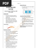 MAGNETISM AND MATTER Notes