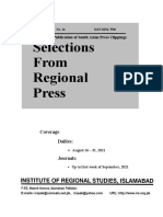 Selections From Regional Press: Fortnightly Publication of South Asian Press Clippings