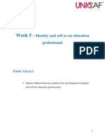 Week 5 – Exploring Identity Development in Education Professionals