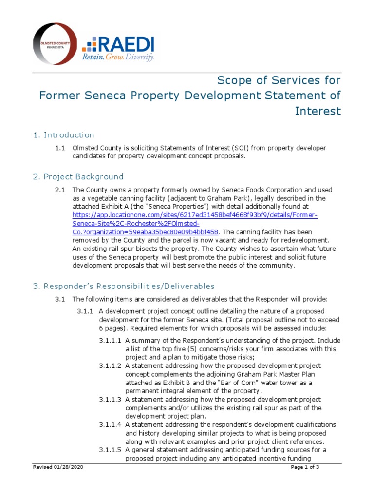 Olmsted County Seneca Property SOI | PDF | Zoning | Regulation
