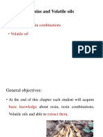 Resins and Resin Combinations - Volatile Oil