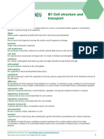 B1 Cell Structure and Transport Glossary: WWW - Oxfordsecondary.co - Uk/acknowledgements
