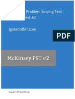 Mckinsey PST #2: Mckinsey Problem Solving Test Practice Test #2