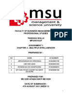 Thinking Skills Assignment 1 - Report