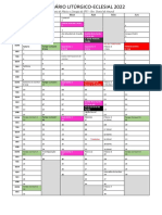 Calendário 2022 Litúrgico-Eclesial A4