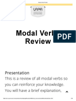 Modal Verbs Review