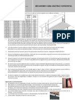 Planos de Mecanismo de Cama Abatible Horizontal