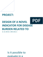Project: Design of A Novel Indicator For Disease Burden Related To Migration