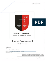 Law of Contracts - II Sameer Hussain.