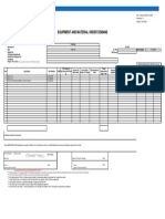 Equipment and Material Order Demand: Ref. Code: IND-SC-F-0007 Revision: 2 Date:01.05.2020