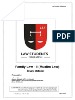 Family Law - II (Muslim Law) Sameer Hussain