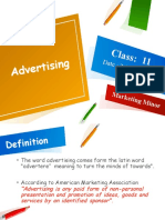 Class 11 - Advertising