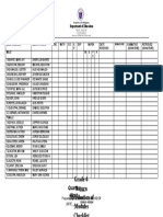 Grade 4-Saturn Distribution of Modules Checklist: Quarter - Week