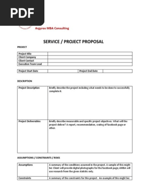 Service Proposal