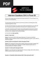 Interview Questions - DAX in Power BI