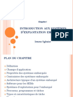Chapitre 1 Introduction Systemes Exploitation Embarques