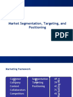 Market Segmentation, Targeting, and Positioning