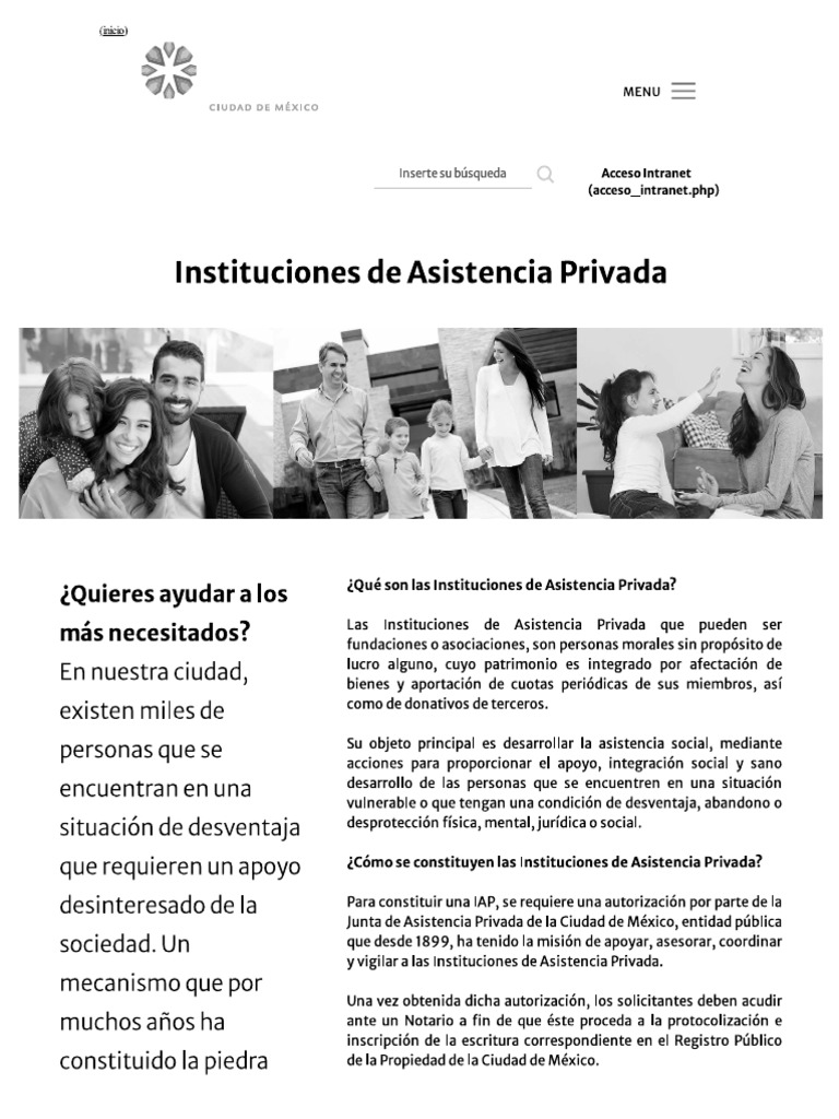Instituciones de Asistencia Privada PDF