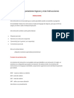 Instrucciones Ensamblador Saltos, Ciclos y Operadores Lógicos