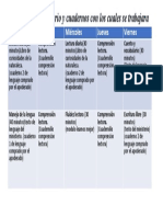 Horario y Cuadernos