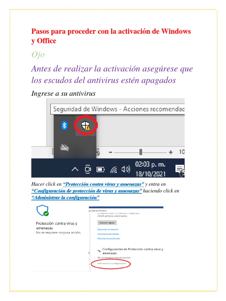 Activación de Windows y Office: Guía Rápida | PDF