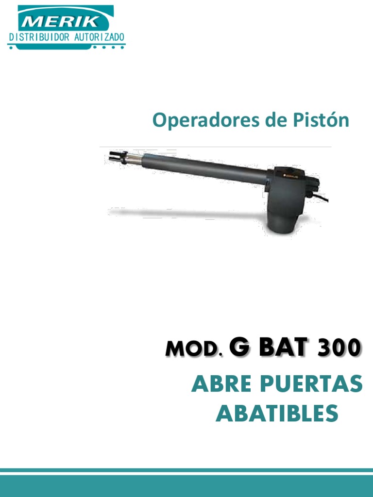 Manual de Operadores G BAT 300 | PDF