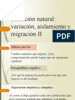 Selección Natural - Variación Aislamiento y Migración II