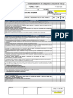 Formato Auditoria Sistema de Gestión de La Seguridad y Salud en El Trabajo