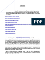 Answers: Section 2: Q Conduct A Web Application Security Assessment of The Following Vulnerable Web App and Provide A