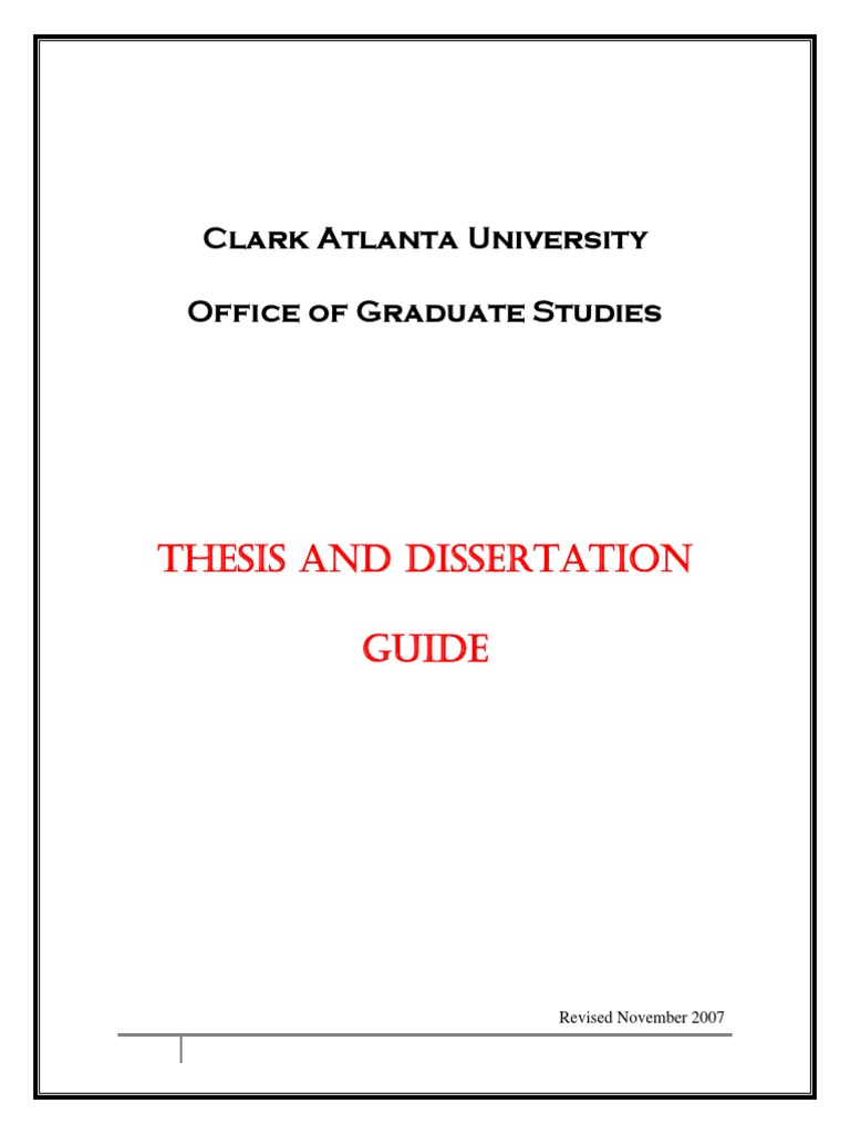 THESIS AND DISSERTATION Guide | PDF | Thesis | A Manual For Writers Of ...