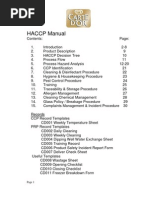 Haccp Manual