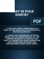 What is folk dance and Pandanggo sa Ilaw