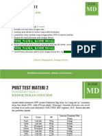 Postest Materi 2 Kode MD