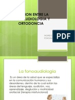 Relacion Entre La Fonoaudiologia y Ortodoncia
