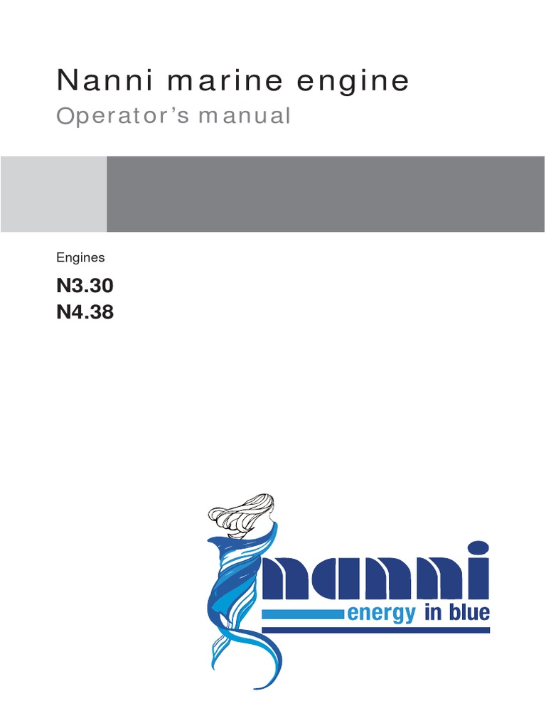 Nanni Marine Engine Operator's Manual | PDF | Engines | Propeller